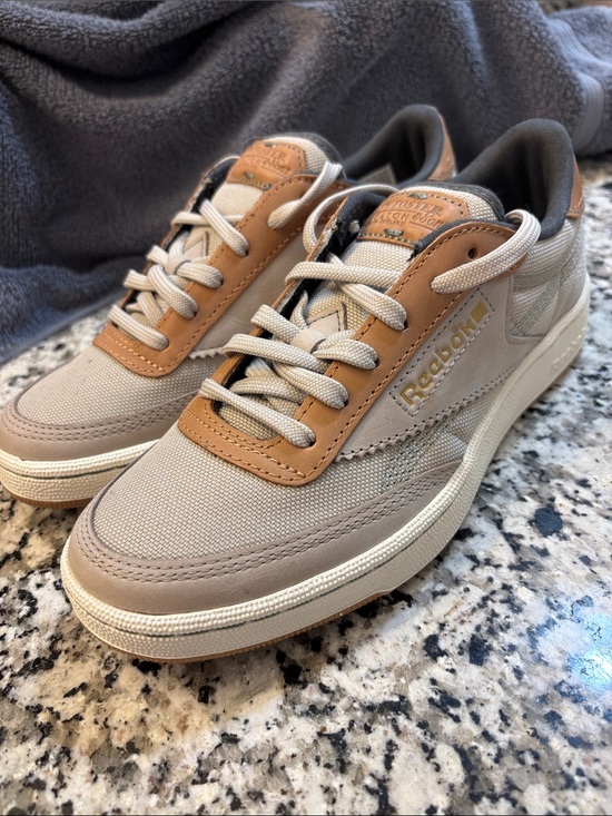 Reebok Shoes - Reebok Beige & Tan Low-Top Sneakers